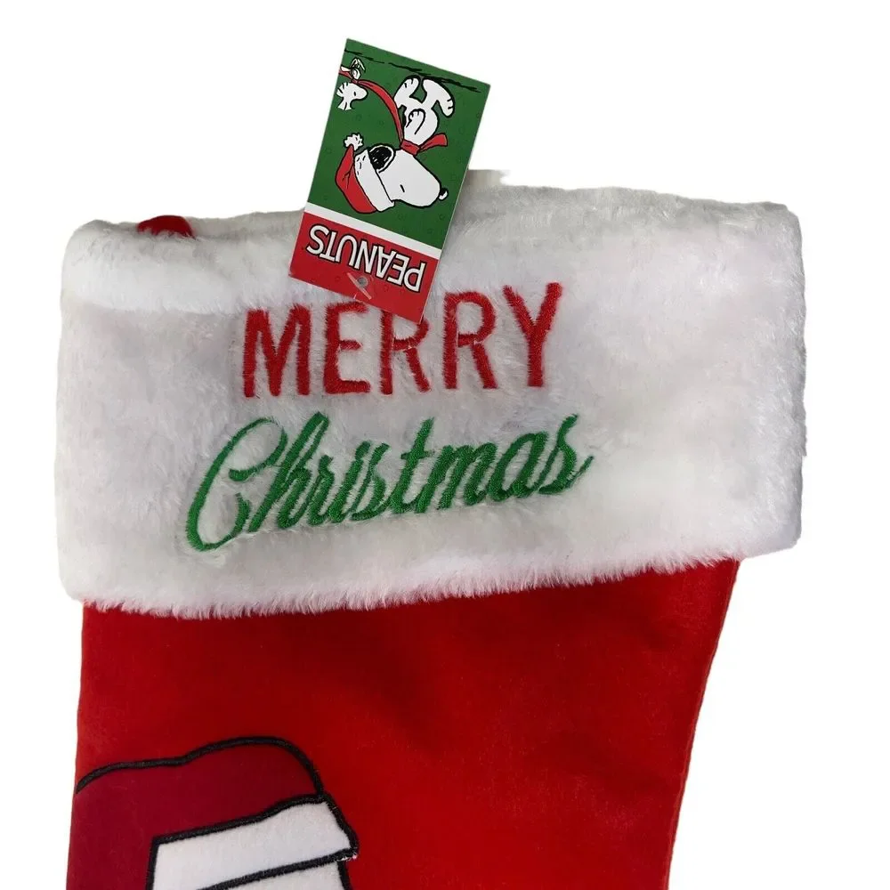 PEANUTS‎ SNOOPY & WOODSTOCK with Lights Christmas Stocking by Kurt Adler NWT - Picture 4 of 6